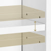 Mondeer Bathroom Mirror Cabinet with Metal Water Filter Plate 65*15*65cm White