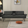 3 Seater Click Clack Sofa Bed Recliner Settee Couch Sofabed with Bloster Pillows