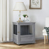 Furniture Style Dog Crate, Puppy Cage End Table, Pet Kennel House with Doors