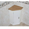 Off White Painted Corner Bathroom Furniture Vanity Cabinet Cupboard with Storage