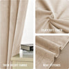 Luxury Heavy Velvet Curtains PAIR of Eyelet Ring Top Fully Lined Ready Made