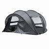 3-4 Man Waterproof Pop up Camping Tent Hiking Outdoor Tent 2 window 2 door floor