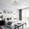 LED Ceiling Light Crystal Gold Chandelier Living Room Bedroom Dimmable w. Remote