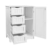 Bathroom Cabinet Shelf Cupboard Storage Drawer Shelve Organizer Rack Mirror Door