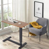 Gas-Lift Adjustable Overbed Table with Wheels Laptop Reading Workstation C Table