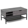 Lift Top Coffee Table Living Room Table with Hidden Compartment Grey