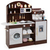 Wooden Kitchen Playset Kids Kitchen Set Toy Kitchen Set-Coffee