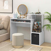 Modern Workstation Study Table Compact Home Office Desk-White