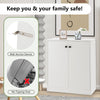 2-Door Modern Storage Cabinet Freestanding Buffet Cabinet Storage Organizer
