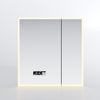 LED Bathroom Mirror Cabinet With Bluetooth Socket Demister 3 Color Light 600x630