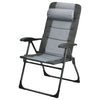 Set of 2 Folding Camping Chairs & Ottoman 7-Position Adjustable Recliner Chair