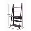 Corner Computer Desk With Shelves Black Home Office Ladder Bookcase Workstation