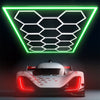 14 x Hexagon LED Lighting Car Detail Home Garage Workshop Retail Barber Car Van