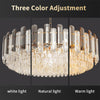 Super Bright Crystal Ceiling Light Height Adjustable Pendant Chandelier Lights