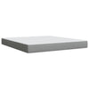Box Spring Bed with Mattress Frame Light Grey 180x200 cm Fabric vidaXL