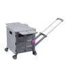 Folding Shopping Trolley Box 55L Camping Picnic Boot Cart Storage Stair Climbing