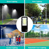 Aluminum Solar Street Light Dusk Dawn Outdoor Spotlight Road Garden