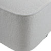 Upholstered Boucle Accent Tub Armchair Swivel Wing Back Single Sofa Chair, White
