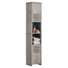 Tall Upright Storage Cabinet Bathroom Wooden Cupboard Rack Furniture Grey Oak UK