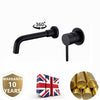 Bathroom Brass Black Concealed Basin Mixer Taps Sink Faucet 360°Swivel Spout