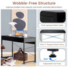 Industrial Computer Desk with 2 Drawers 112cm Study Writing Table Laptop PC Desk