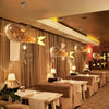 Wooden Rattan Pendant Light Fish Shape Hanging Ceiling Lamp LED Chandelier Shade