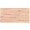 Basin Shelf Wall Mounted Steel and Solid Wood Beech