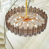 Super Bright Crystal Ceiling Light Height Adjustable Pendant Chandelier Lights