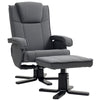 Rocker Swivel Recliner Chair with Footstool, Velvet Upholstered