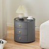 LED Bedside Tables Cabinets Wireless Charging Bedroom Furniture 3 Drawers