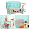 3-in-1 Kids Table and Chair Set Children Activity Bench Plastic Toy Storage Box
