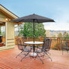 4 Size&5 Color Patio Parasol Sunshade Outdoor Canopy Tilt Crank Garden Umbrella