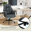 Ergonomic Office Chair PU Leather Computer Chair-Gray