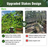 220cm Garden Arch Trellis Extra Tall Metal Tunnel Trellises Arbors with Stakes