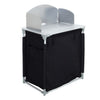 Outdoor 2-6 Shelf Camping Foldable Cupboard Kitchen Station Cook Table Aluminum