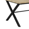 Dusk Clover Light Wood & Black 4-6 Seater Dining Table RRP £299