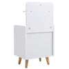 Bedside Table Cabinet Cupboard Night Stand Storage Organizer Shelving Rack White