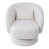 Swivel Cuddle Chair Teddy Velvet Rotating Single Sofa Accent Lounge Tub Armchair