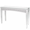 Large Crushed Diamond Silver Mirrored Console Table Lamp End Side Table Bedroom