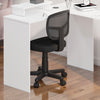 Armless Mesh Office Chair Mid-Back Study Chair Adjsutable Computer Desk Chairs