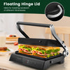 1200W Sandwich Maker Indoor Electric Panini Press Grill w/ 5 Auto Cooking Modes