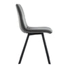 Velvet Padded Seat Kitchen Dining Chair Home Office Chair with Metal Legs