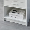 LED Bedside Table with Charging Station Side Table End Table Bedside Cupboard