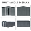 12 X10 FT Large Garden Shed Metal Tool Shed 4 Ventilation Openings with Base UK