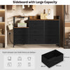 Modern Chest of Drawers Bedroom Furniture Storage Bedside Cabinet 8 Drawer Black
