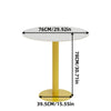 Sleek Marble Round Bar Table Dining Table Black Gold Leg Lounge Bar Office Home