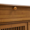 Retro Wood Shoe Storage Bench Shoe Rack Stool & Cabinet Integrated Storage Unit