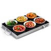 Electric Warming Tray Glasstop Food Warmer w/ Cool-Touch Handles