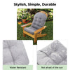 Outdoor Seat Back Cushion Dining Chair Pad Garden Cushions Chair Pads Waterproof