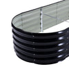 Galvanised Raised Bed Garden Outdoor Elevated Planter Box, Oval/L Shape/Ladder